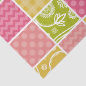 Zigzag, Chevron, Polka Dots, Gingham, Patchwork Tissuepapier (Detail)