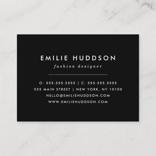 Zigzag, Chevron, Polka Dots, Gingham, Patchwork Visitekaartje (Achterkant)