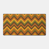 Zigzag Chevron Strepen - Krachtige 70s Geometrisch Bureaumat (Voorkant)