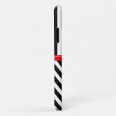 Zigzag, Chevron, Stripes, zwart en wit Case-Mate iPhone Case (Achterkant/rechts)