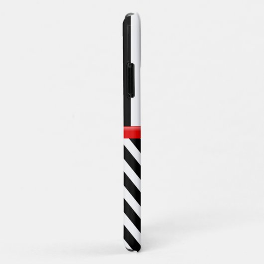 Zigzag, Chevron, Stripes, zwart en wit Case-Mate iPhone Case (Achterkant/rechts)