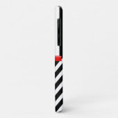 Zigzag, Chevron, Stripes, zwart en wit Case-Mate iPhone Case (Achterkant/links)