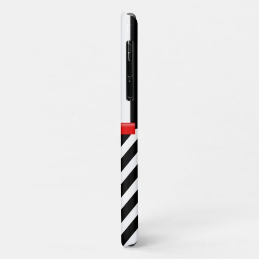 Zigzag, Chevron, Stripes, zwart en wit Case-Mate iPhone Case (Achterkant/links)