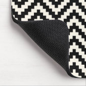 Zigzag Chevron Verticale streep in zwart Muismat (Hoek)