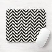 Zigzag Chevron Verticale streep in zwart Muismat (Met muis)