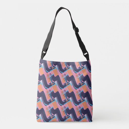Zigzag. Crossbody Tas (Achterkant)