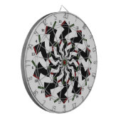Zigzag Dartbord Gespeeld (Voorkant Links)