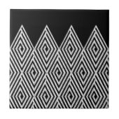Zigzag Diamond Chevron Tribal Tegeltje (Voorkant)