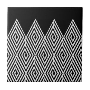 Zigzag Diamond Chevron Tribal Tegeltje