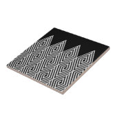 Zigzag Diamond Chevron Tribal Tegeltje (Zijkant)
