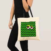 ZIGZAG eYe MONSTER : GReeN Tote Bag (Voorkant (product))