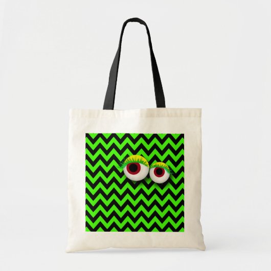 ZIGZAG eYe MONSTER : GReeN Tote Bag (Voorkant)