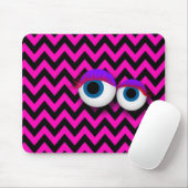 ZigZag eye Monster pad : pink Muismat (Met muis)