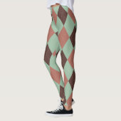  zigzag Fall kleuren schattig patroon Leggings (Links)