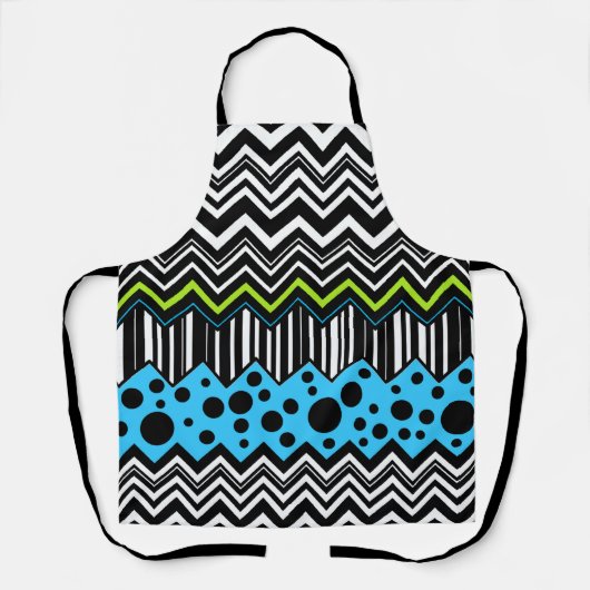 ZigZag Gedroogde streep Schort (Voorkant)