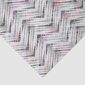 Zigzag, geometrisch, grijs, lila, roze, zwart, str tissuepapier (Detail)