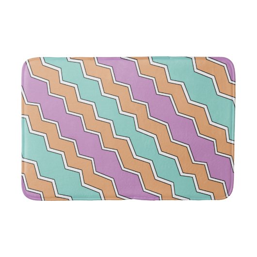 ZigZag geometrisch patroon Badmat (Voorkant)