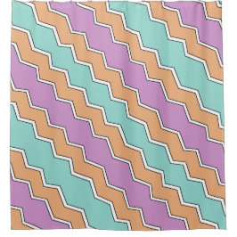ZigZag geometrisch patroon Douchegordijn