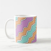 ZigZag geometrisch patroon Koffiemok (Links)