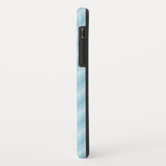 Zigzag gepatenteerde blauwe naam initiaal Case-Mate iPhone case (Achterkant/links)