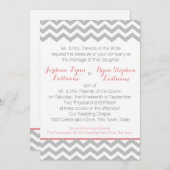 Zigzag grijs en roze kaart (Voorkant / Achterkant)