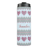 Zigzag harten thermosbeker (Voorkant)