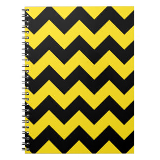 Zigzag I - Zwart en goudgeel Notitieboek