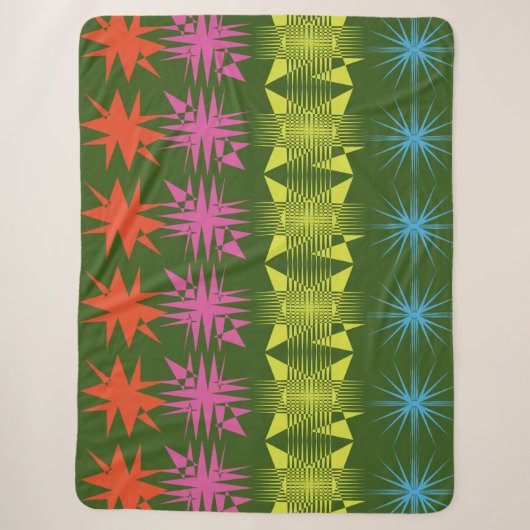 Zigzag Illustreren  Sherpa Deken (Voorkant)