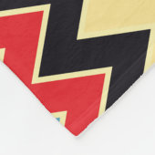 Zigzag Kleuren Lijnen Fleece Deken (Hoek)