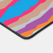 Zigzag kleurrijke strepen patroon bureaumat (Hoek)