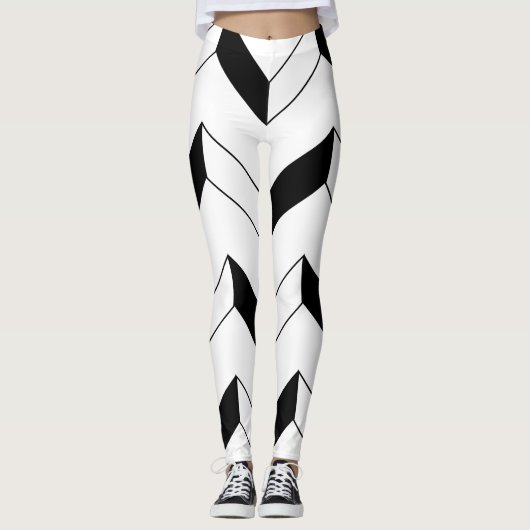 zigzag-Leggings voor vrouwen Leggings (Voorkant)