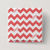 ZigZag LtRoze Vierkante Button 5,1 Cm (Voorkant)