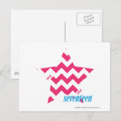 ZigZag Magenta 2 Briefkaart (Voorkant / Achterkant)