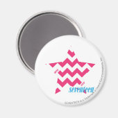 ZigZag Magenta 2 Magneet (Voorkant / Achterkant)