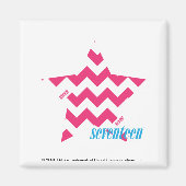 ZigZag Magenta 2 Magneet (Voorkant)