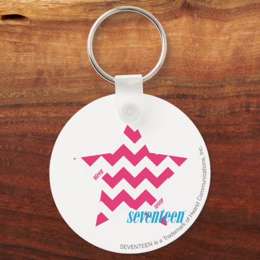 ZigZag Magenta 2 Sleutelhanger (Voorkant)