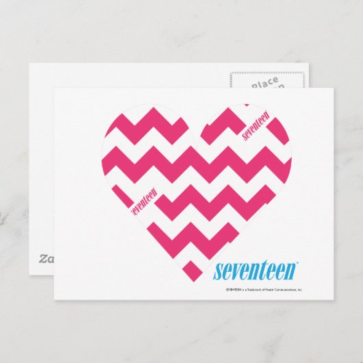 ZigZag Magenta 3 Briefkaart (Voorkant / Achterkant)