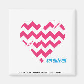 ZigZag Magenta 3 Magneet (Voorkant)