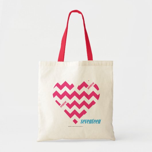 ZigZag Magenta 3 Tote Bag (Voorkant)