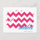 ZigZag Magenta 4 Briefkaart (Voorkant)