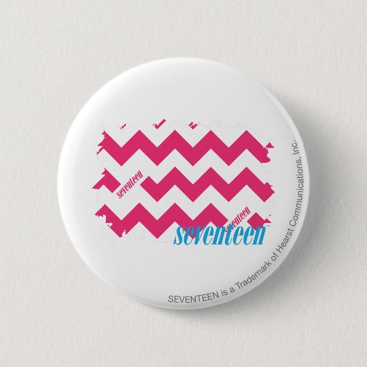 ZigZag Magenta 4 Ronde Button 5,7 Cm (Voorkant)