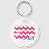 ZigZag Magenta 4 Sleutelhanger (Voorkant)
