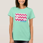 ZigZag Magenta 4 T-shirt (Voorkant)