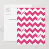 ZigZag Magenta Briefkaart (Voorkant / Achterkant)
