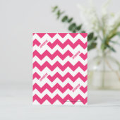 ZigZag Magenta Briefkaart (Staand voorkant)