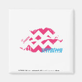 ZigZag Magenta Magneet (Voorkant)