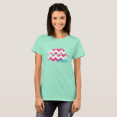 ZigZag Magenta T-shirt (Voorkant volledig)