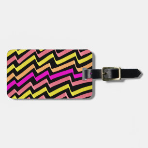 ZigZag Marker Pattern Bagagelabel