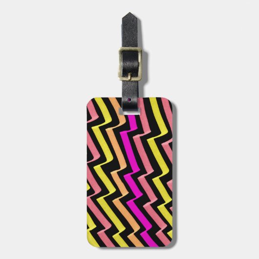 ZigZag Marker Pattern Bagagelabel (Voorkant verticaal)