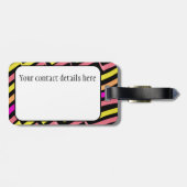 ZigZag Marker Pattern Bagagelabel (Achterkant horizontaal)